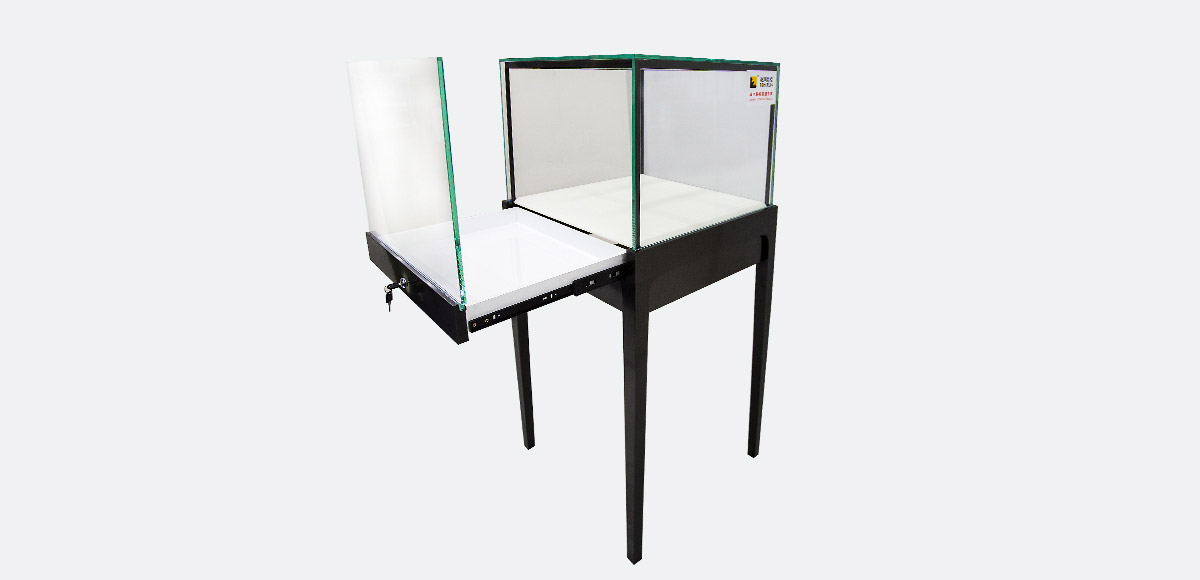 square watch and jewelry showcase cabinet