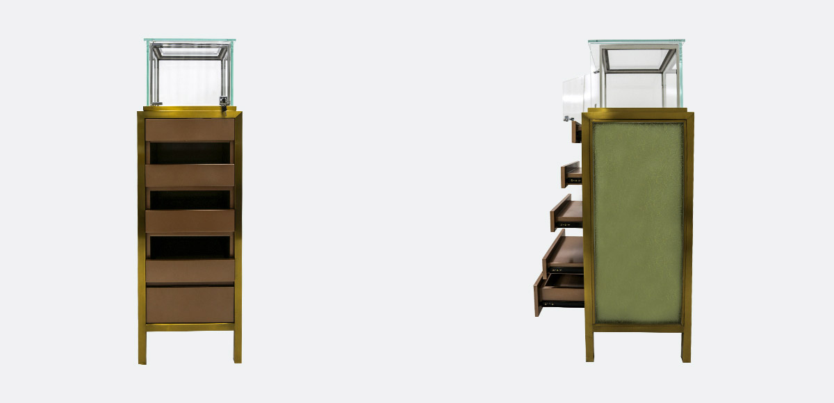 GLOD DESIGN TALL Watch showcase DISPLAY CABINET