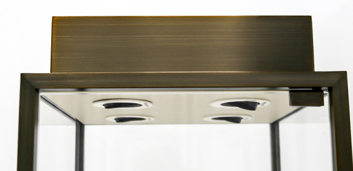 Watch AND JEWELRY METAL AND GLASS TALL DISPLAY showcase WITH LIGHTS