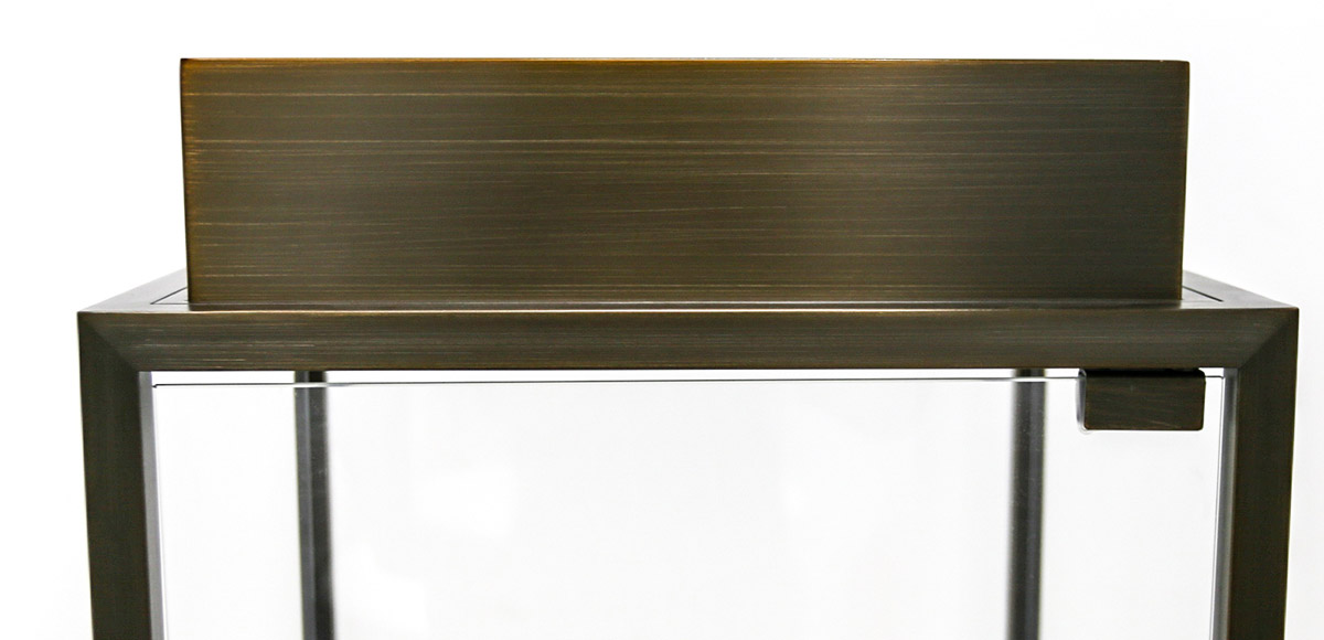 Watch AND JEWELRY METAL AND GLASS TALL DISPLAY showcase WITH LIGHTS