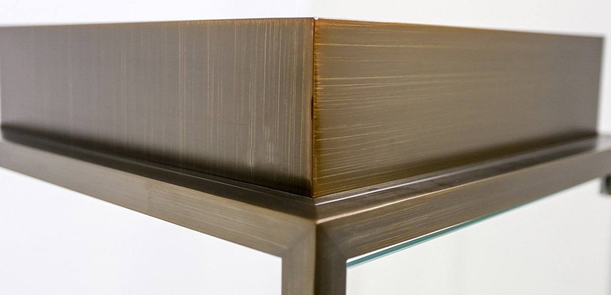 Watch AND JEWELRY METAL AND GLASS TALL DISPLAY showcase WITH LIGHTS MANUFACTURE