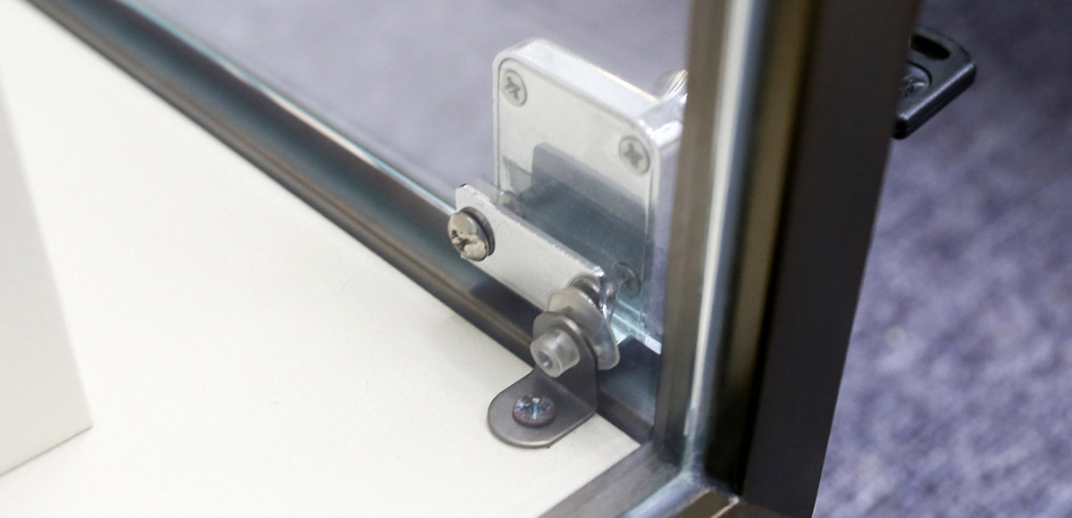 Watch AND JEWELRY METAL AND GLASS TALL DISPLAY showcase WITH LIGHTS