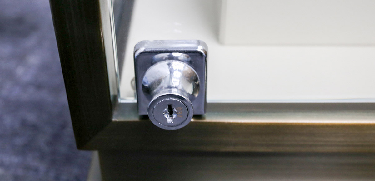 Watch AND JEWELRY METAL AND GLASS TALL DISPLAY showcase WITH LIGHTS