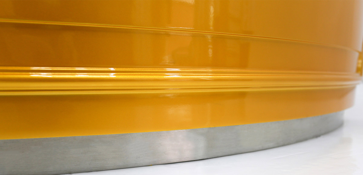 curved wooden jewelry showcase