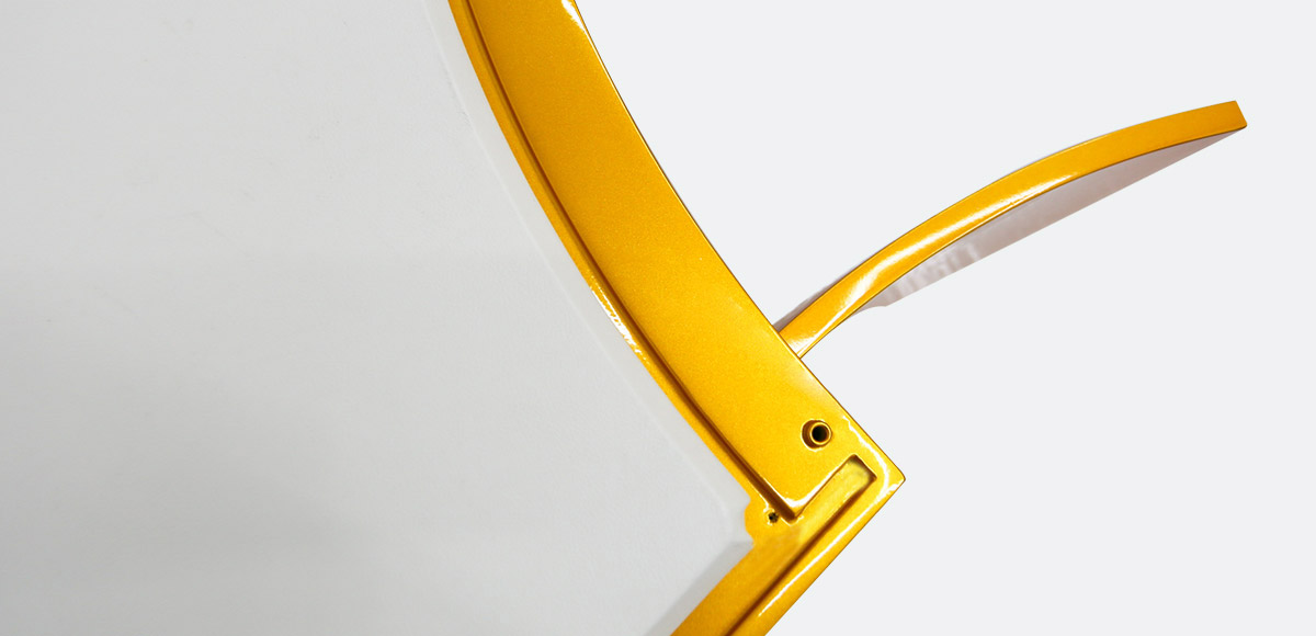 curved wooden jewelry showcase