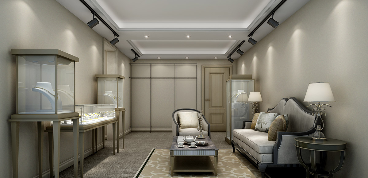 Watch AND JEWELRY METAL AND GLASS TALL DISPLAY showcase WITH LIGHTS