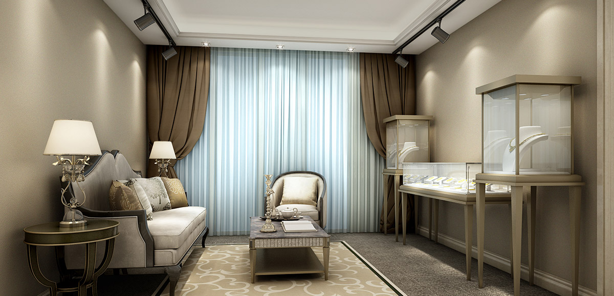 Watch AND JEWELRY METAL AND GLASS TALL DISPLAY showcase WITH LIGHTS