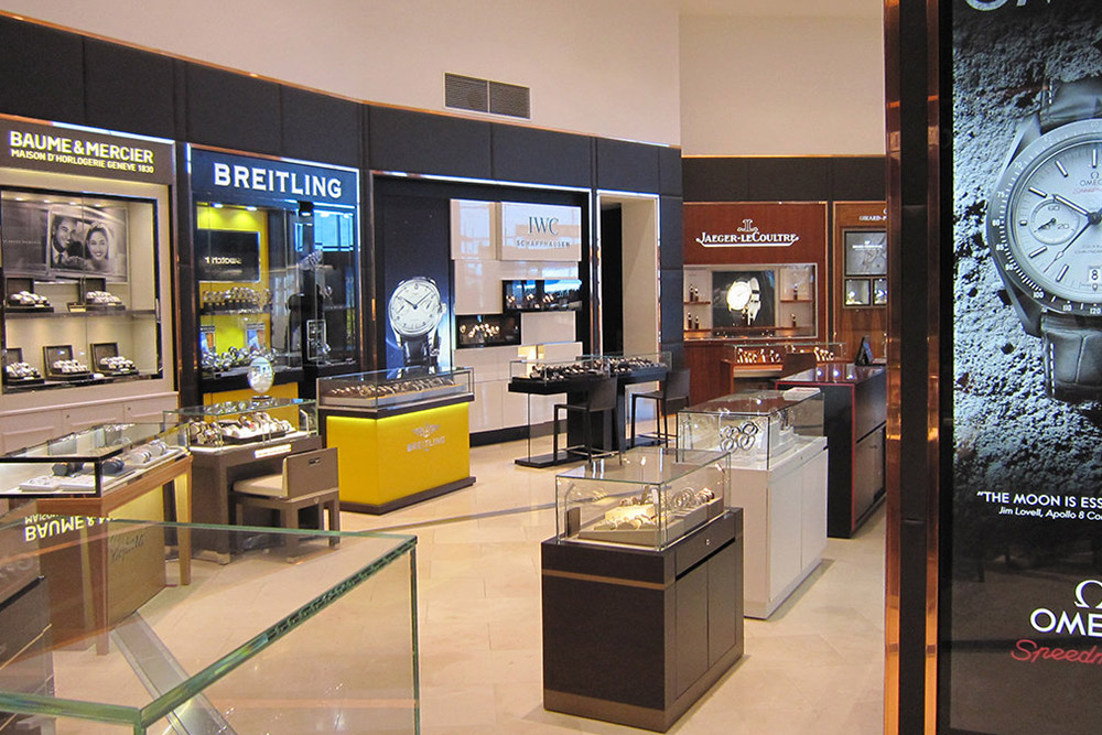 jewelry storage cabinet table for luxury boutiques