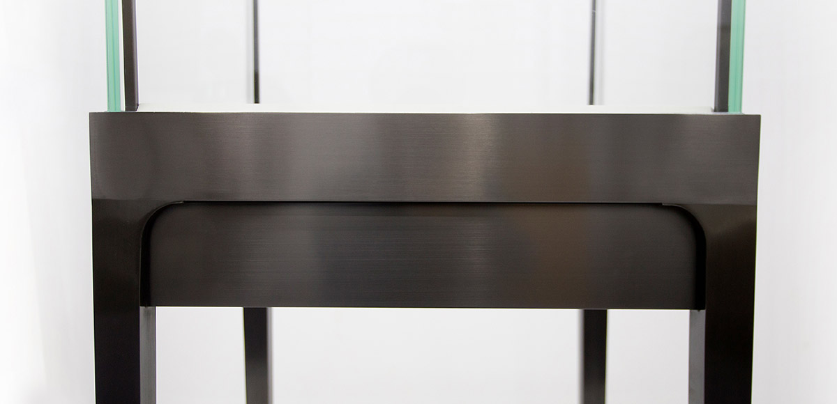 square watch and jewelry showcase cabinet